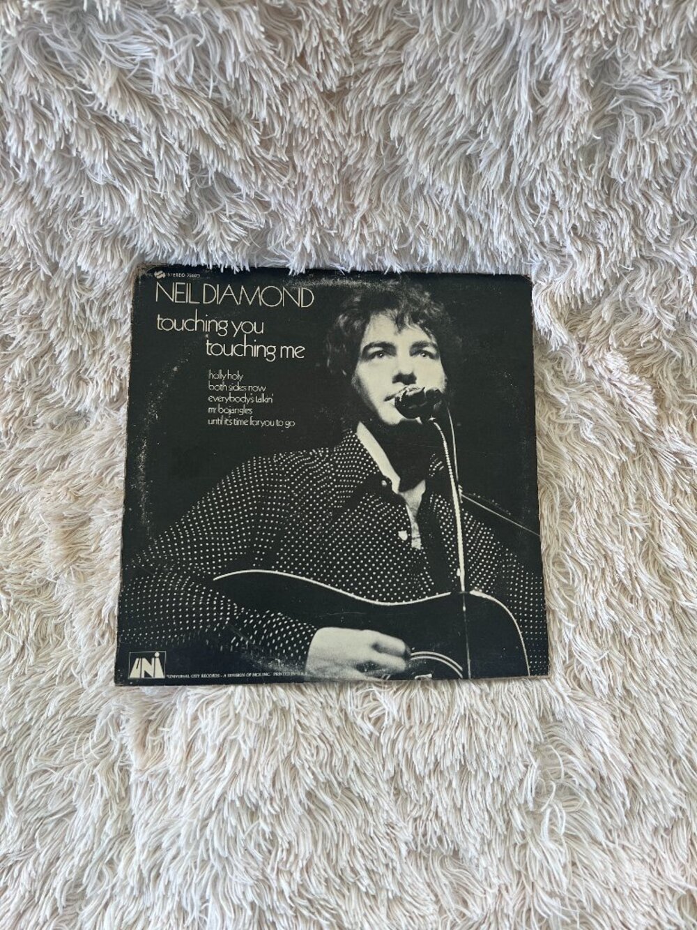 Vintage 1969 Neil Diamond "Touching You, Touching Me" Vinyl LP Record